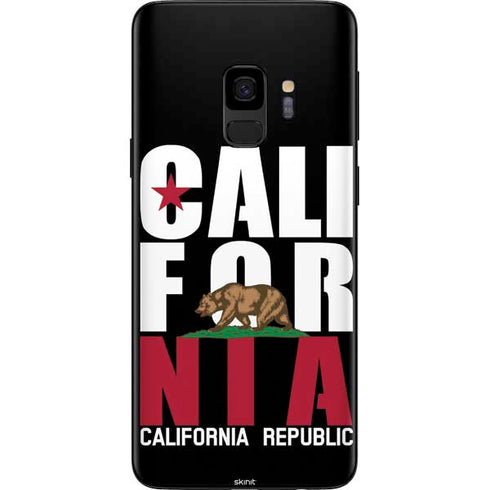 California Black Block Galaxy S9 Skin